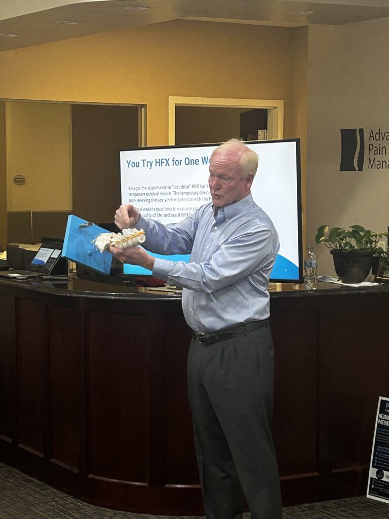 Dr. Daniel discusses how the spinal cord stimulator is placed in/on the body.